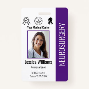 Personalised Hospital Employee Logo & Photo ID ID Badge