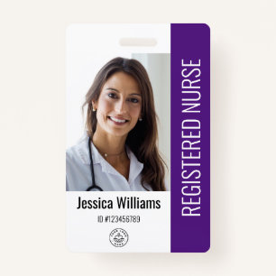 Personalised Hospital Employee Logo & Photo ID ID Badge