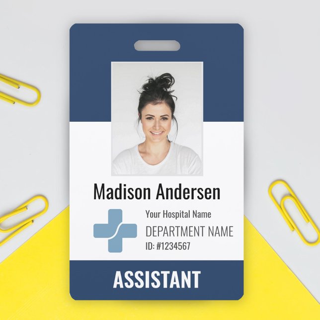 Personalised Hospital Employee Logo & Photo ID ID Badge (Creator Uploaded)