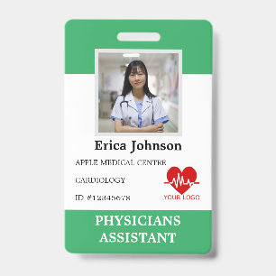 Personalised Hospital Employee Logo & Photo ID ID  Badge
