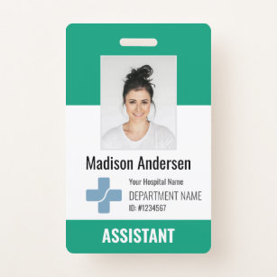 Personalised Hospital Employee Logo & Photo ID ID Badge
