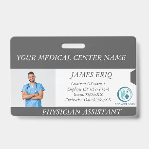 personalised Hospital Employee Photo ID Badge