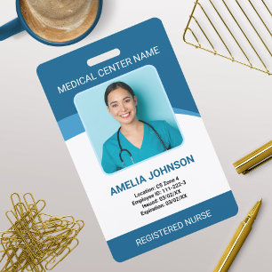 Personalised Hospital Employee Photo ID Badge