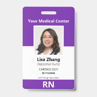 Personalised Hospital Employee Photo ID Badge