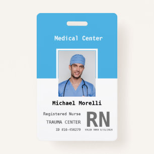 Personalised Hospital Employee Photo ID ID Badge