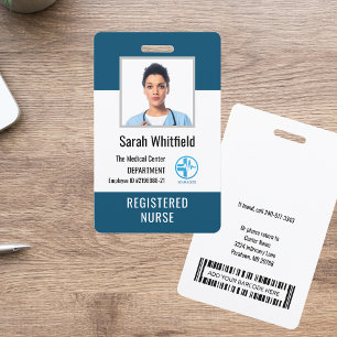 Personalised Hospital Logo & Employee Photo ID Badge
