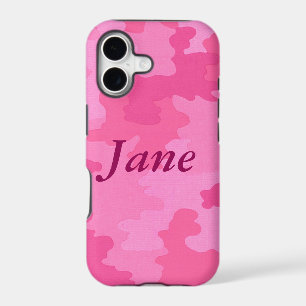 Personalised Hot Pink Camouflage iPhone 7 Case