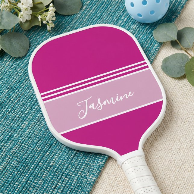 Personalised Hot Pink Custom Name  Pickleball Paddle (Creator Uploaded)
