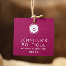 Personalised Hot Pink Glitter Boutique Branding