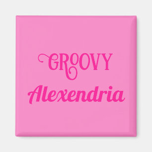 Personalised Hot Pink Magnet