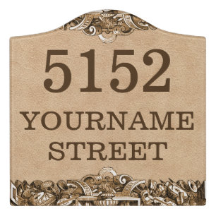 Personalised House Address Sign