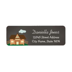 Personalised House Return Address Label