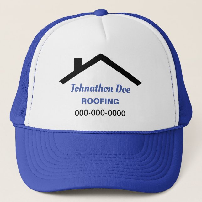 Personalised House Roof Trucker Hat (Front)