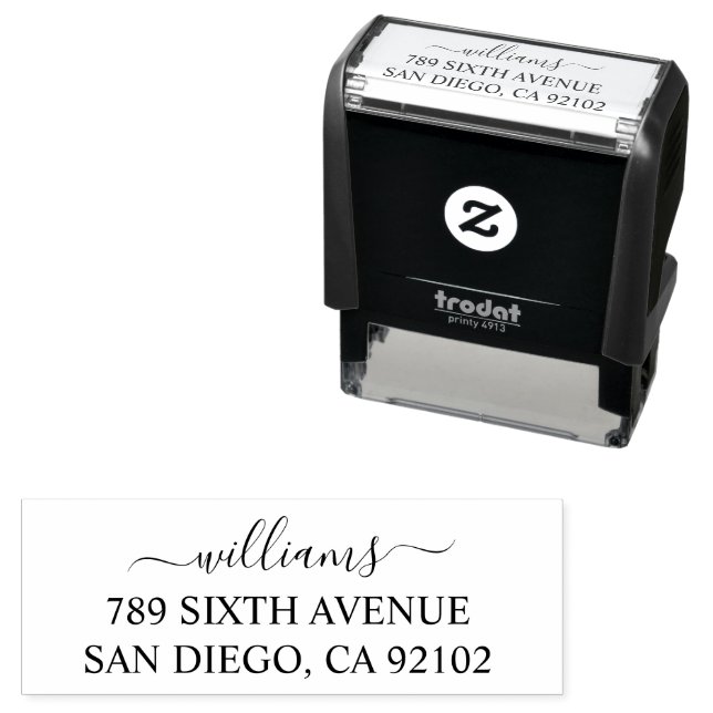 Personalised Housewarming Gift Wedding Gift Custom Self-inking Stamp (In Situ)
