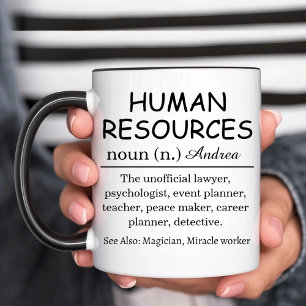 Personalised Human Resources Definition Funny HR Mug
