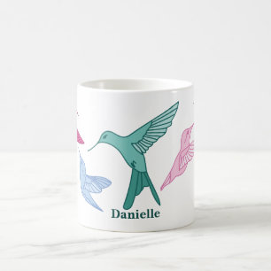 Personalised Hummingbird Coffee Mug