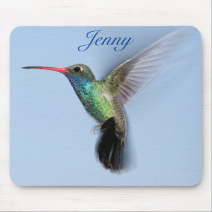 Personalised Hummingbird  Mouse Pad