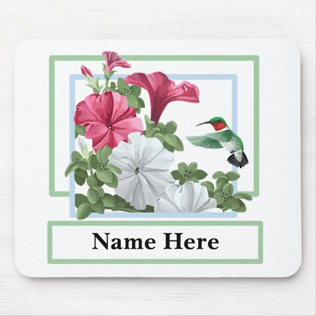 Personalised Hummingbird Mouspads Mouse Pad (Front)