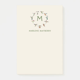 Personalised Hummingbirds Post-it Notes