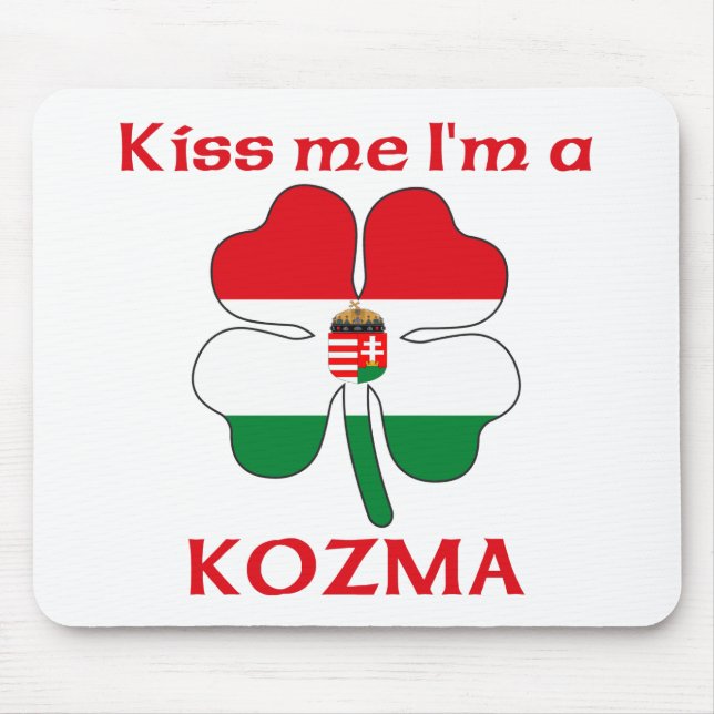 Personalised Hungarian Kiss Me I'm Kozma Mouse Pad (Front)