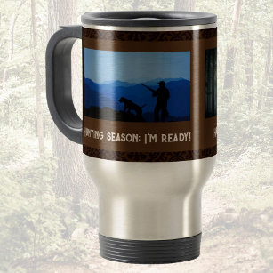 Personalised Hunting Retirement Gifts for Dad Travel Mug