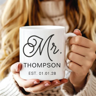 Personalised Husband and Wife Mug Anniversary Gift