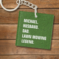 Personalised Husband Dad Lawn Mowing Legend