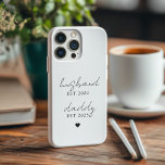 Personalised Husband & Daddy EST Gift iPhone 16 Pro Case<br><div class="desc">Celebrate his biggest roles in life with this personalised minimalist iPhone case. Featuring elegant handwritten fonts and two special EST dates, it’s a sleek, stylish, and sentimental accessory he’ll carry with pride. Whether he became a husband in 2020 and a daddy in 2025—or any other year—you can fully customise it...</div>