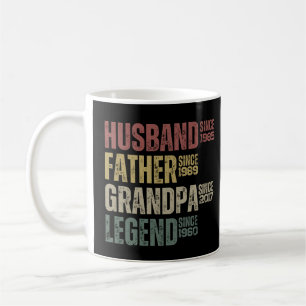 Personalised Husband Father Grandpa Legend Since Coffee Mug
