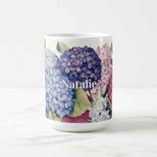 Personalised Hydrangea Blooms Coffee Mug