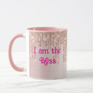 personalised i am the boss Mug