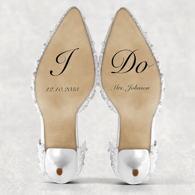 Personalised I Do Bride Wedding Shoes Decal (Personalized I Do Bride Wedding Shoes Decal
)