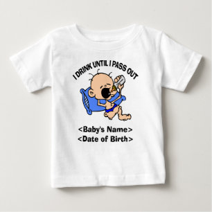 Personalised I Drink Until I Pass Out T-Shirt