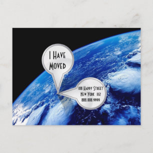 Personalised I Have Moved Postcard