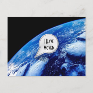 Personalised I Have Moved Postcard