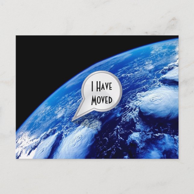 Personalised I Have Moved Postcard (Front)