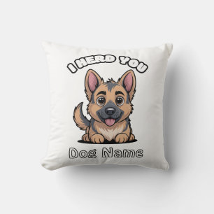Personalised I Herd You German Shepherd Dog Gift Cushion