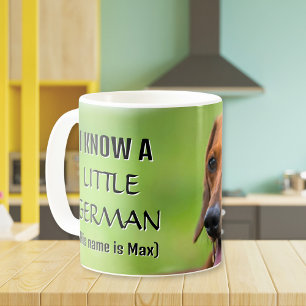Personalised I Know a Little German Dachshund Coffee Mug