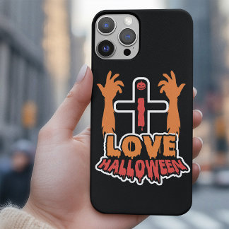 Personalised I Love Halloween iPhone 16 Pro Max Case