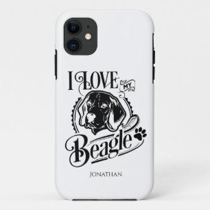 Personalised I love my Beagle iPhone 11 Case