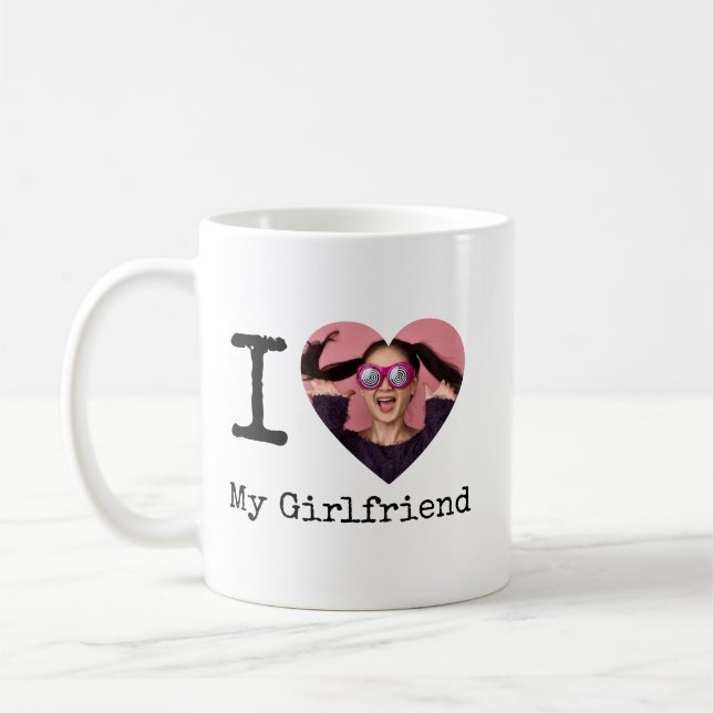 Personalised I Love My Boyfriend/Girlfriend Custom Coffee Mug (Left)