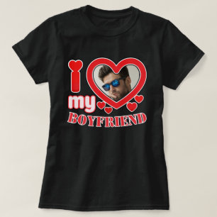 Personalised I Love My Boyfriend  T-Shirt