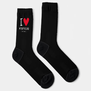 Personalised 'I Love My Boyfriend' Valentine  Socks