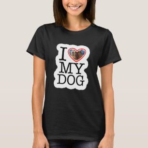 Personalised I Love My Dog Photo  T-Shirt