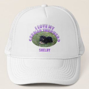 Personalised: I Love My German Shepherd Hat