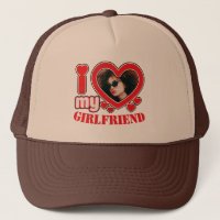 Personalised I Love My Girlfriend Photo Text
