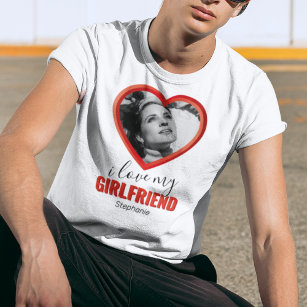 Personalised I Love My Girlfriend T-Shirt