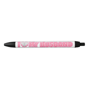 Personalised I Love My Husband – Add Husband Photo Black Ink Pen