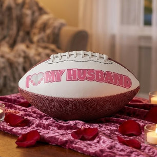Personalised I Love My Husband – Add Husband Photo Football