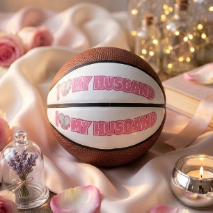 Personalised I Love My Husband – Add Husband Photo Mini Basketball